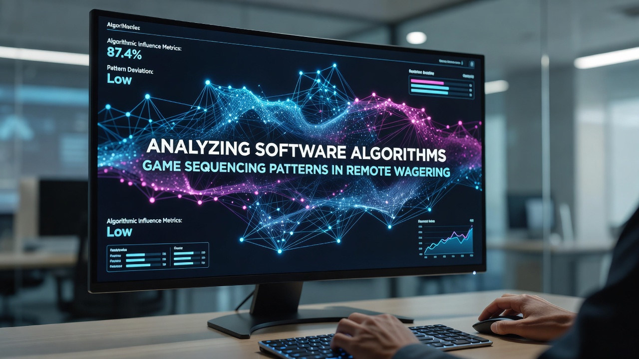 Illustration of software algorithm flow affecting game sequencing in remote wagering platforms
