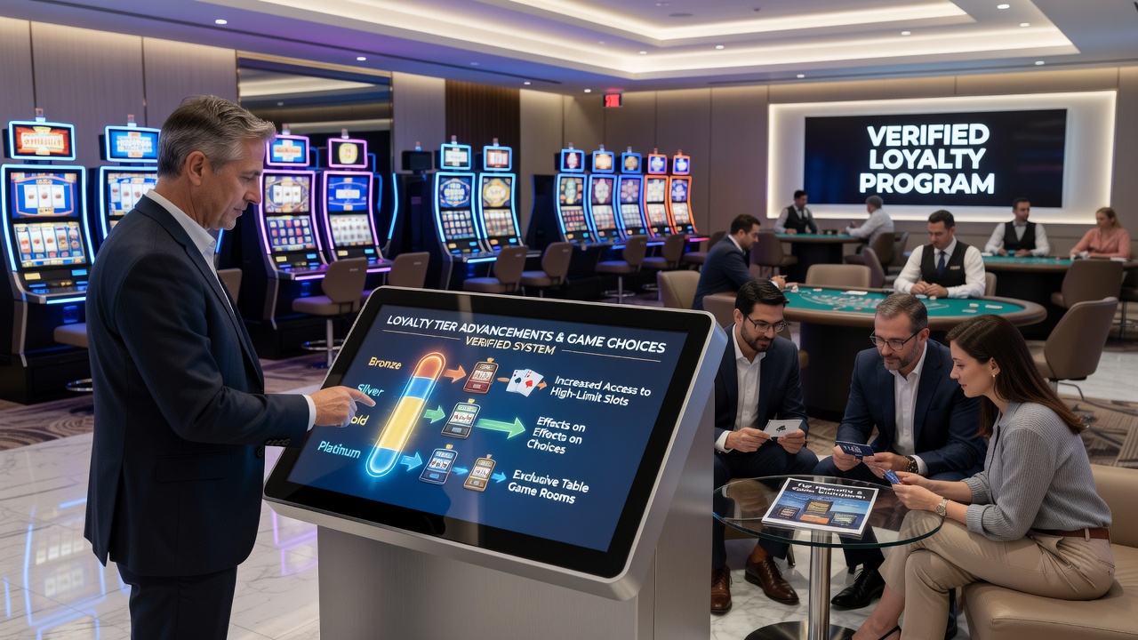 Players selecting slot machines versus table games after unlocking loyalty tier rewards