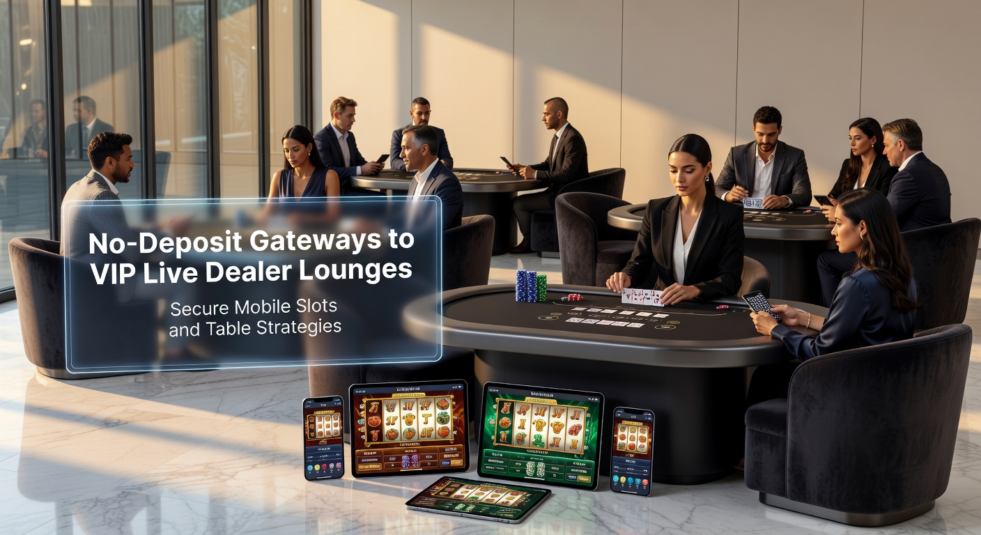 Vibrant mobile screen displaying a live dealer blackjack table with VIP lounge access icons and secure slot reels spinning in the background