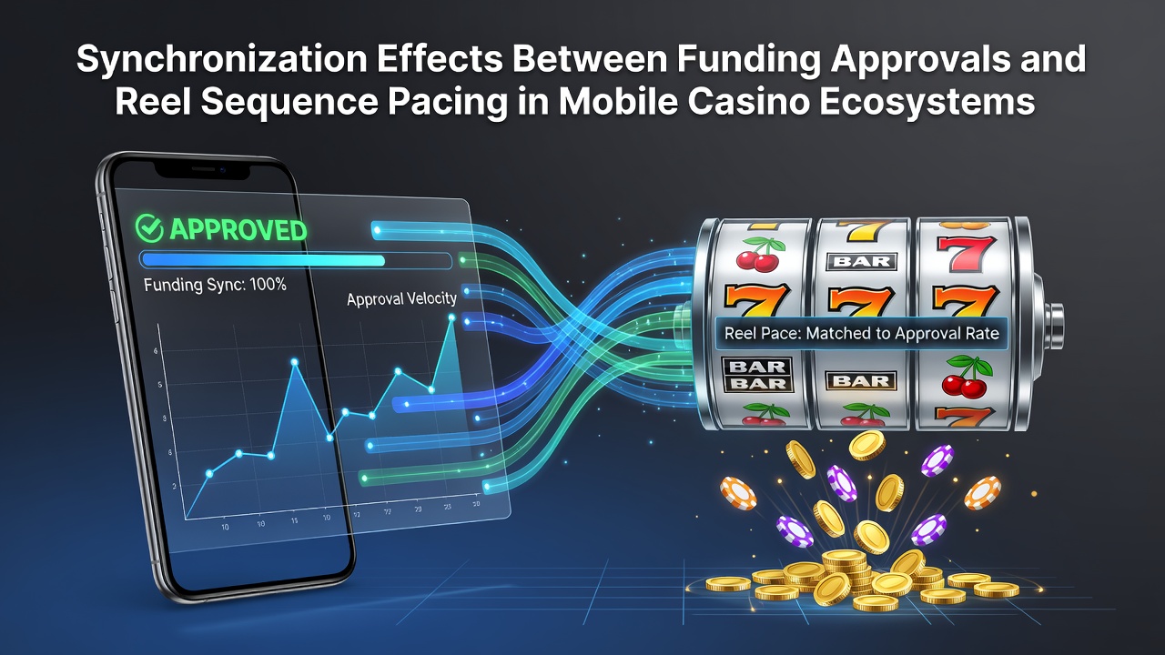 Mobile casino interface showing synchronized deposit approval and reel spin timing on a smartphone screen
