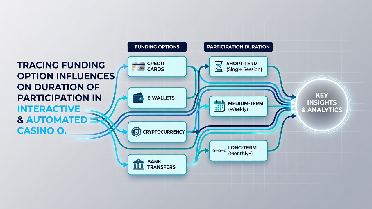 Chart showing funding method correlations with session times in mobile casino formats