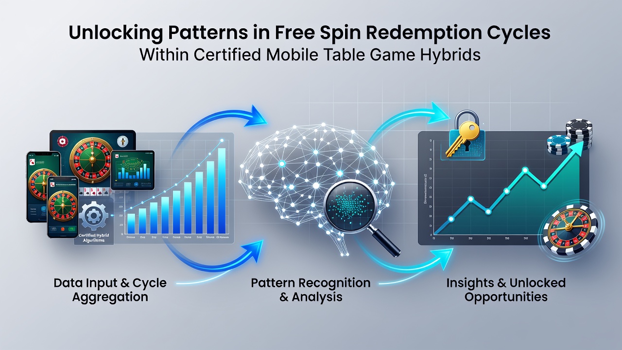 Data visualization showing redemption cycle patterns across mobile table game hybrids and payment networks